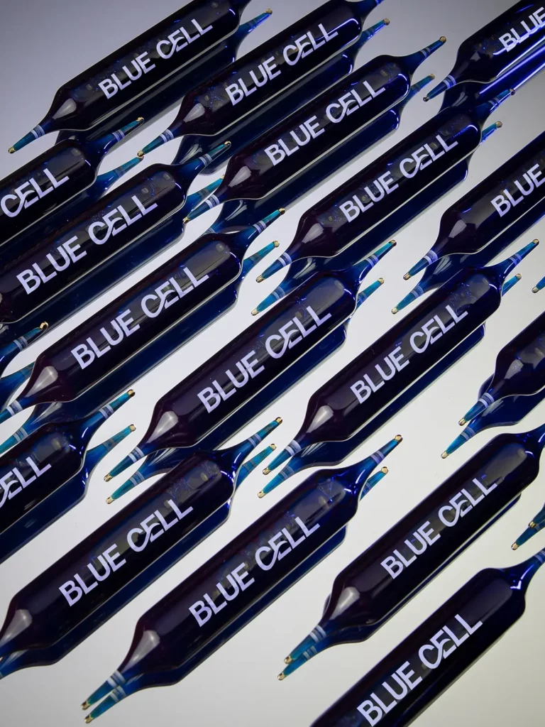 rang ampoules blue cell